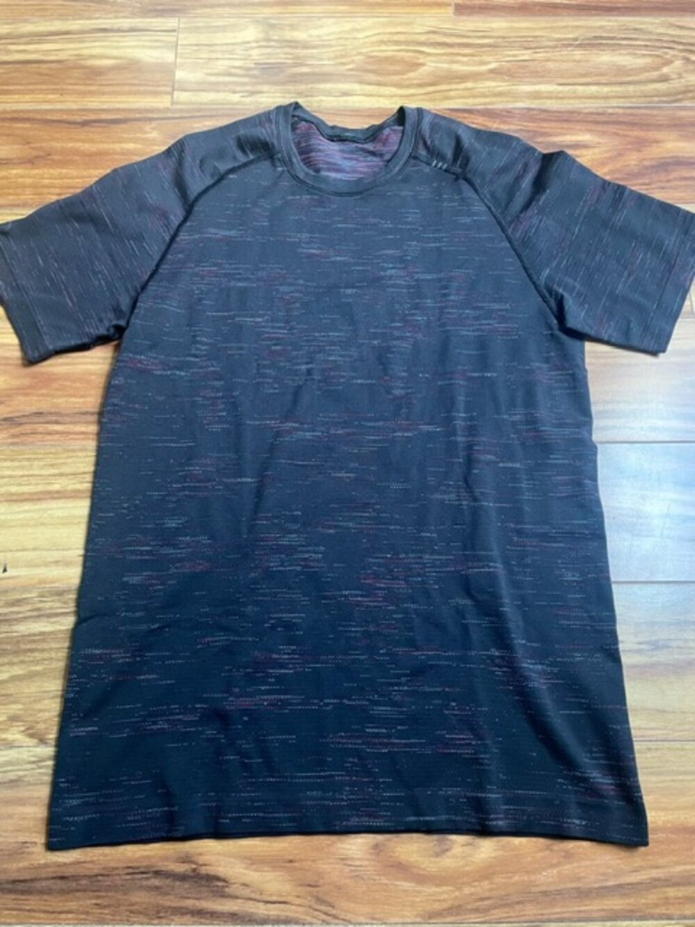 Lululemon Men's Short Sleeve Training Abstract Top, Dark Blue, Size S